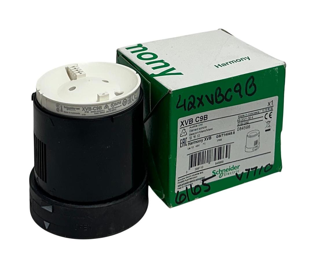 Used SCHNEIDER ELECTRIC XVBC9B HARMONY XVB AUDIBLE WARNING DEVICE 12-48VAC/DC NSMP