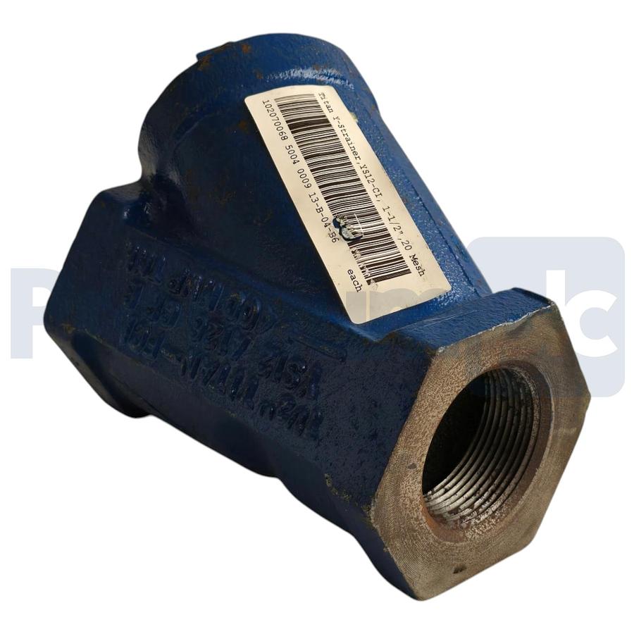 Used Titan Flow Control YS12-CI Y-Strainer 1-1/2" Threaded 20 Mesh 400 PSI YS12I0150