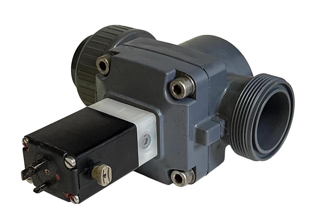 NEW +GF+ SIGNET DN32 TRUE UNION BALL VALVE 165A PVC EPDM 24VDC 5W d40 086378