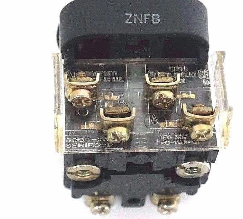 Used ALLEN BRADLEY 800T-PB16 PUSHBUTTON SER. T, 40171-002-01 W/ 800T-XA, SER. D, 120V