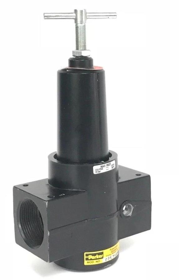 PARKER PNEUMATIC REGULATOR 08RT15AB, MAX INLET 250 PSIG TO 175 DEG. F., 18 BAR