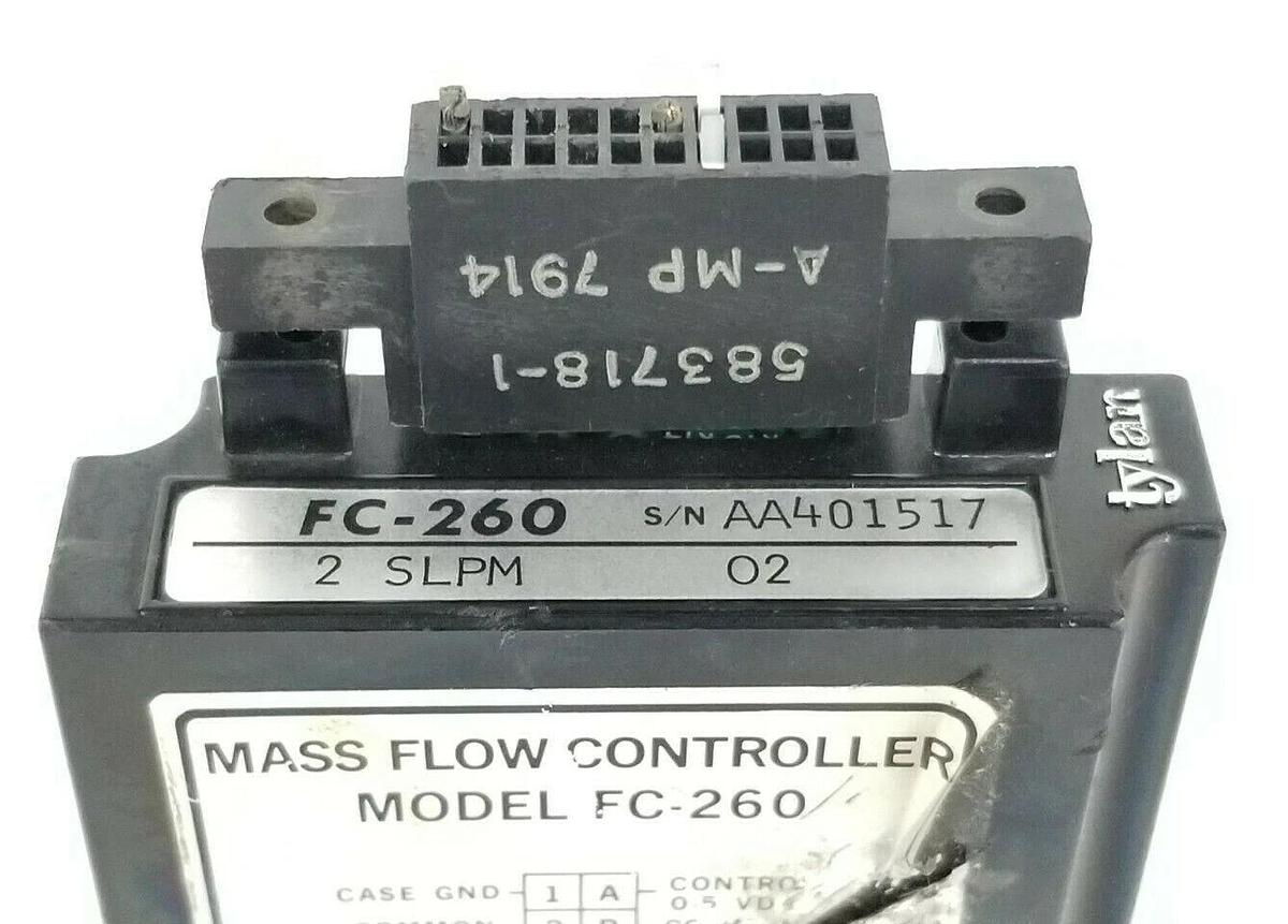 Used TYLAN CORP. FC-260-2-SLPM-02 MASS FLOW CONTROLLER 150PSIG FC-260 FC2602SLPM02