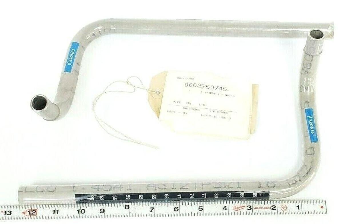 Used LOT OF 2 KRONES 1-054-15-100-0 PIPES CPL. L-R DELCO A312TP321 1054151000