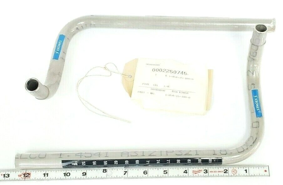 Used LOT OF 2 KRONES 1-054-15-100-0 PIPES CPL. L-R DELCO A312TP321 1054151000