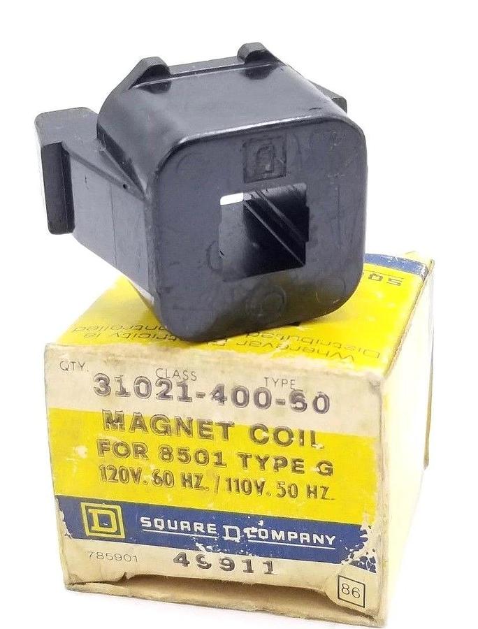Used SQUARE D 31021-400-60 COIL 110/120V, 50/60HZ, 3102140060 (IN BOX)