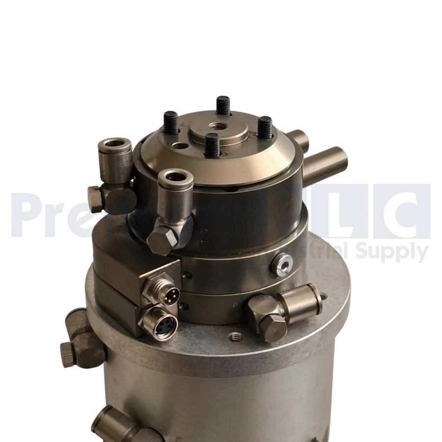 Used SCHUNK DDF 2-031-P2-E4 / DDF2-31-P2-E4 ROTARY FEED-THROUGH ID 323034 W/MHS4-63D