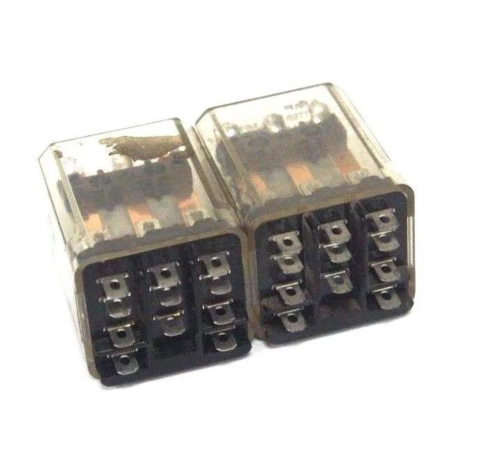 Used LOT OF 2 POTTER & BRUMFIELD RELAYS (1) KUP14A11 & (1) KUP-14A15-120