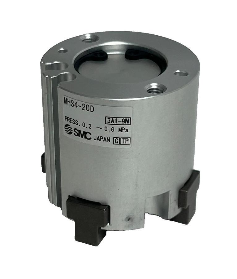 New SMC MHS4-20D Rotary Air Chuck 4-Finger Parallel Gripper Cylinder 20mm Bore