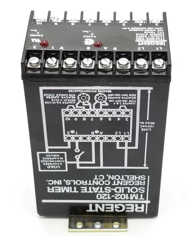 Used NEW REGENT TM102-120 SOLID-STATE REPEAT CYCLE AC TIMER TM102120
