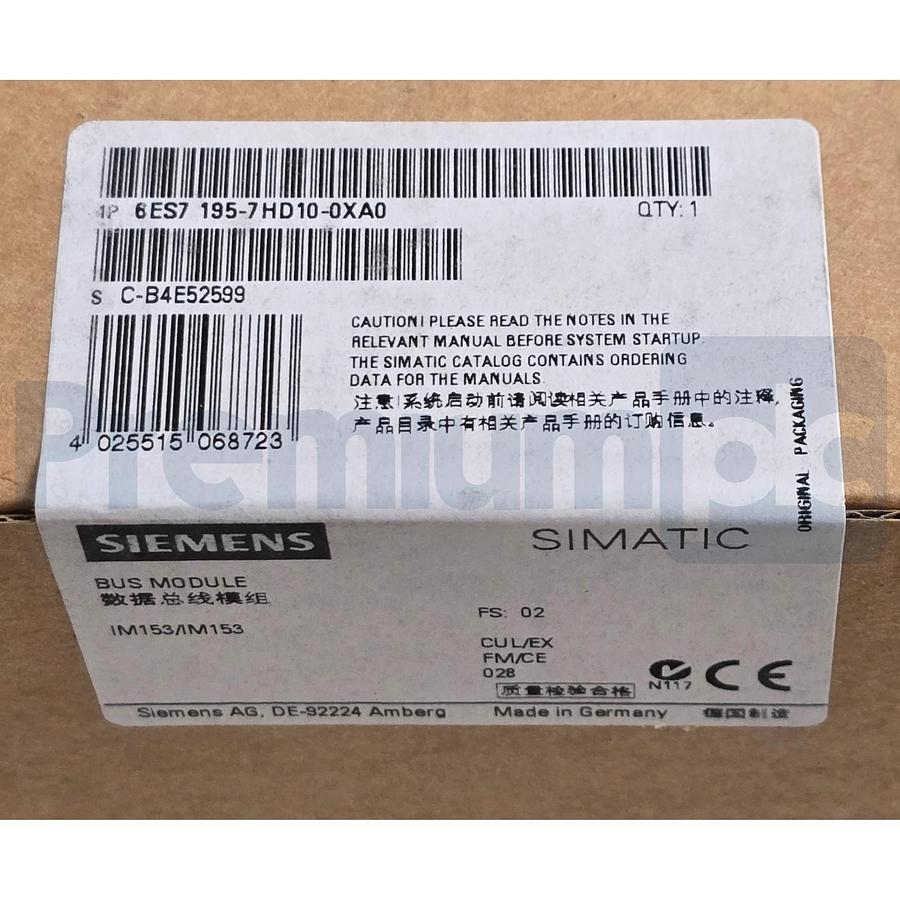 Used Siemens 6ES7195-7HD10-0XA0 SIMATIC DP Bus Module ET 200M 6ES71957HD100XA0 NSFS
