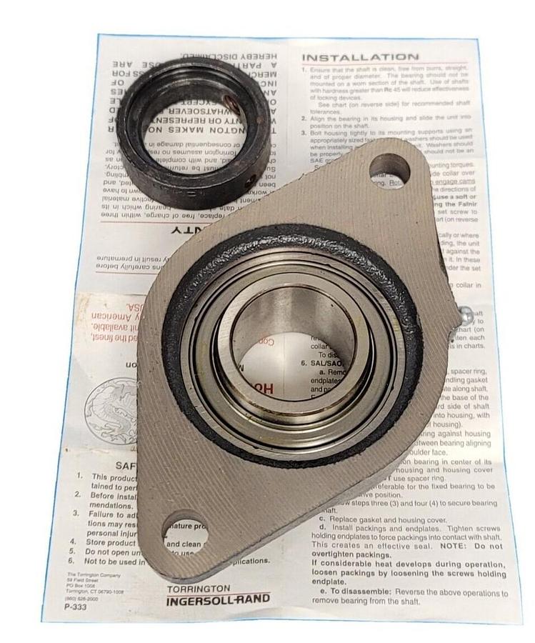Used NEW FAFNIR TIMKEN RCJT 1 7/16 BOLT FLANGE W/ SELF-LOCKING COLLAR RCJT1716