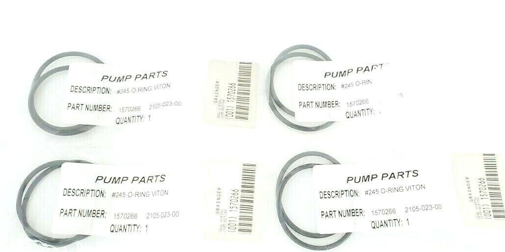 LOT OF 4 NEW AMT PUMPS 1570266 2105-023-00 #245 -O-RINGS VITON