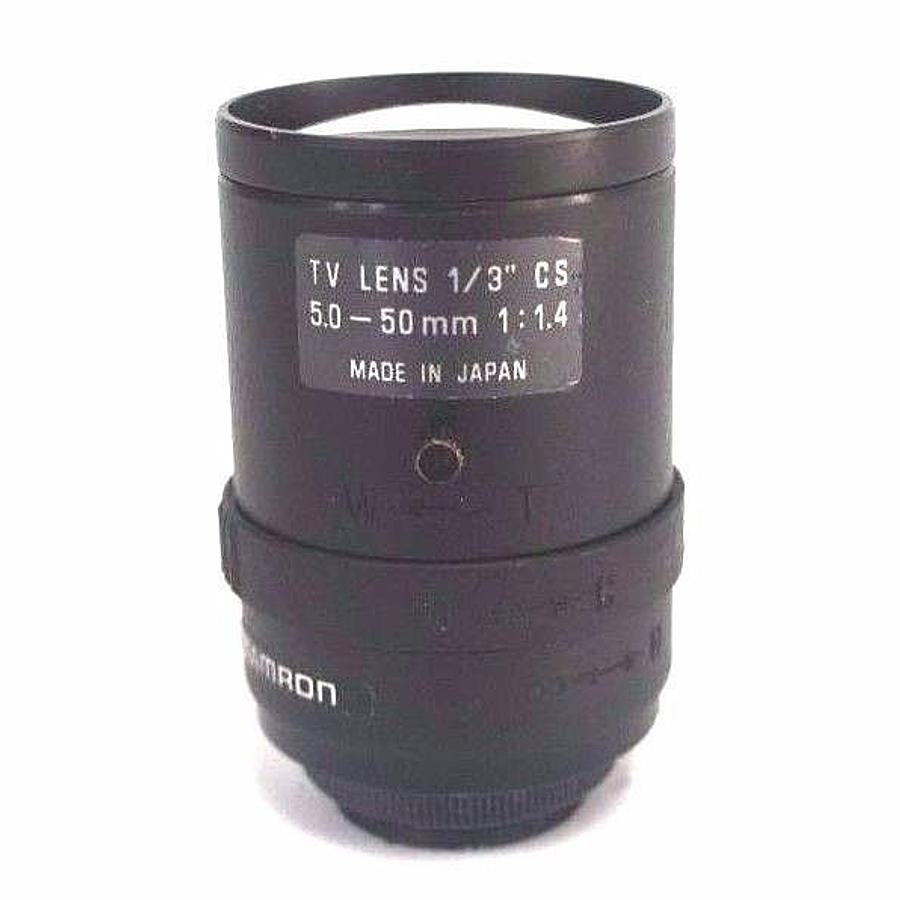 Used TAMRON HIGH RESOLUTION TV LENS 1/3" CS, 5.0-50MM, 1:1.4, 902196