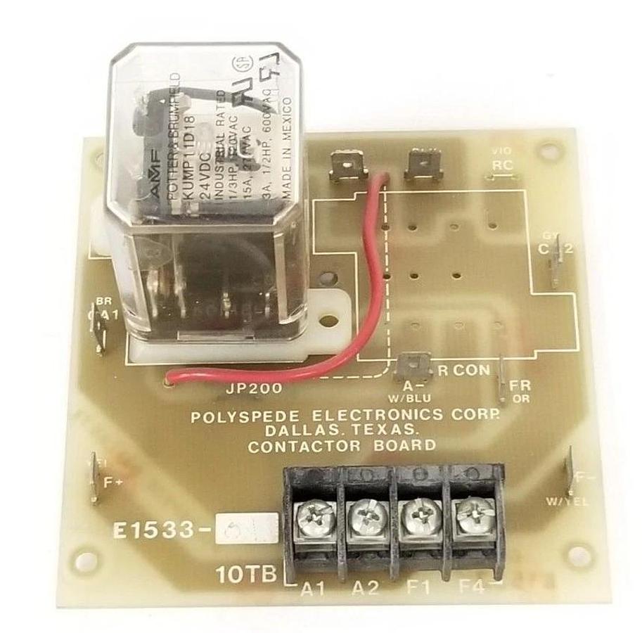 Used POLYSPEDE E1533-01 CONTACTOR BOARD E153301, E1533