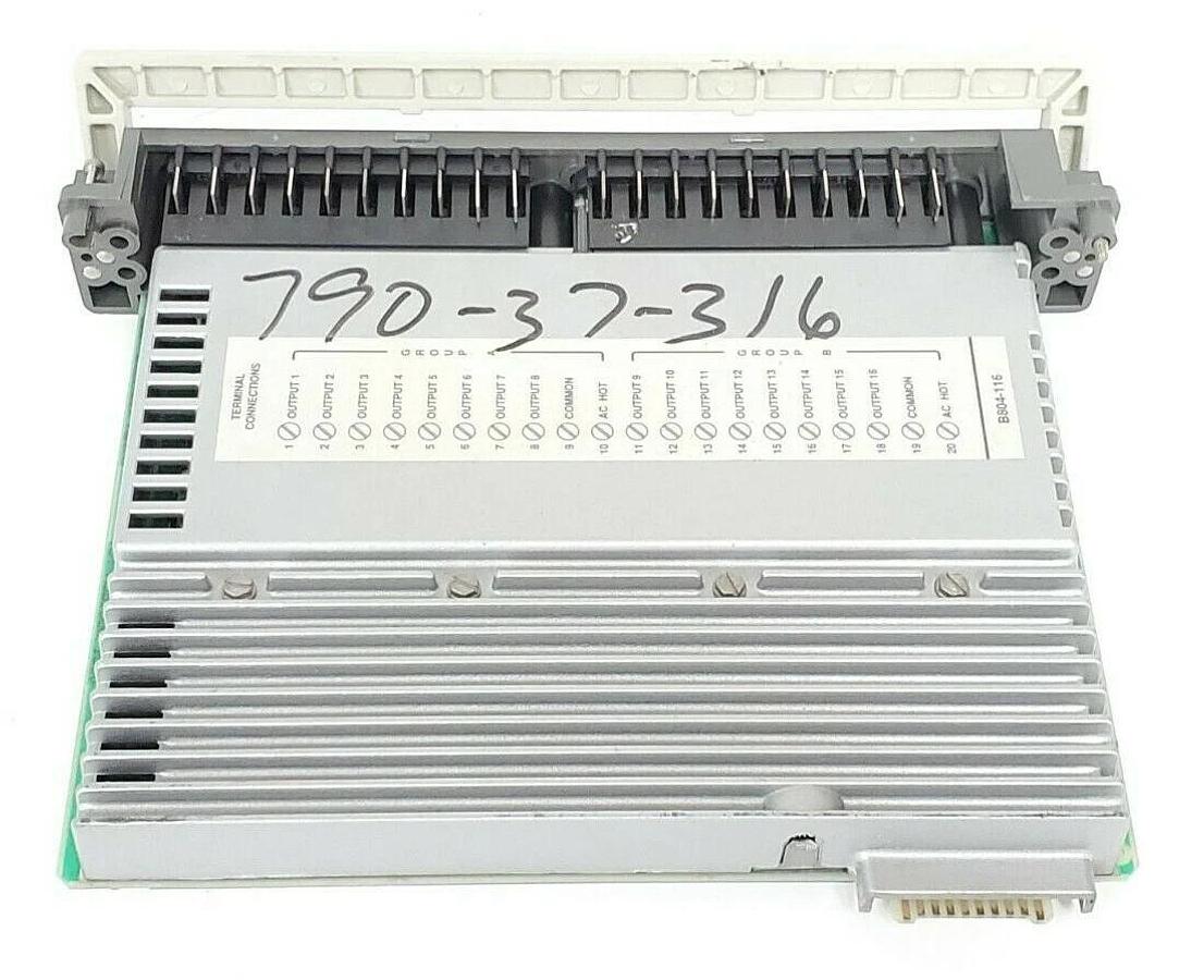 Used MODICON AS-B804-116 OUTPUT MODULE PV: 00 RL: 75 115VAC 16PT ASB804116