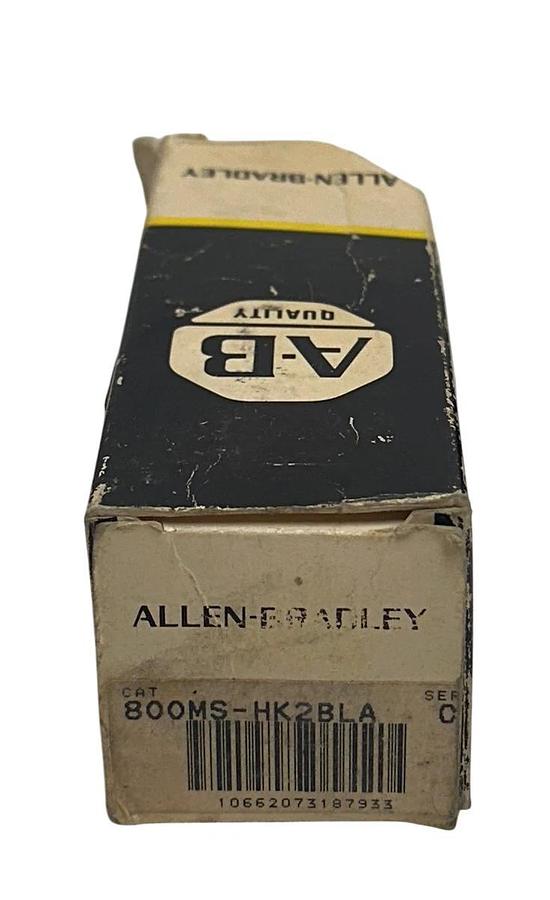 ALLEN BRADLEY 800MS-HK2BLA /C BULLETIN 800MS SELECTOR SWITCH 300VAC 10A NSMP