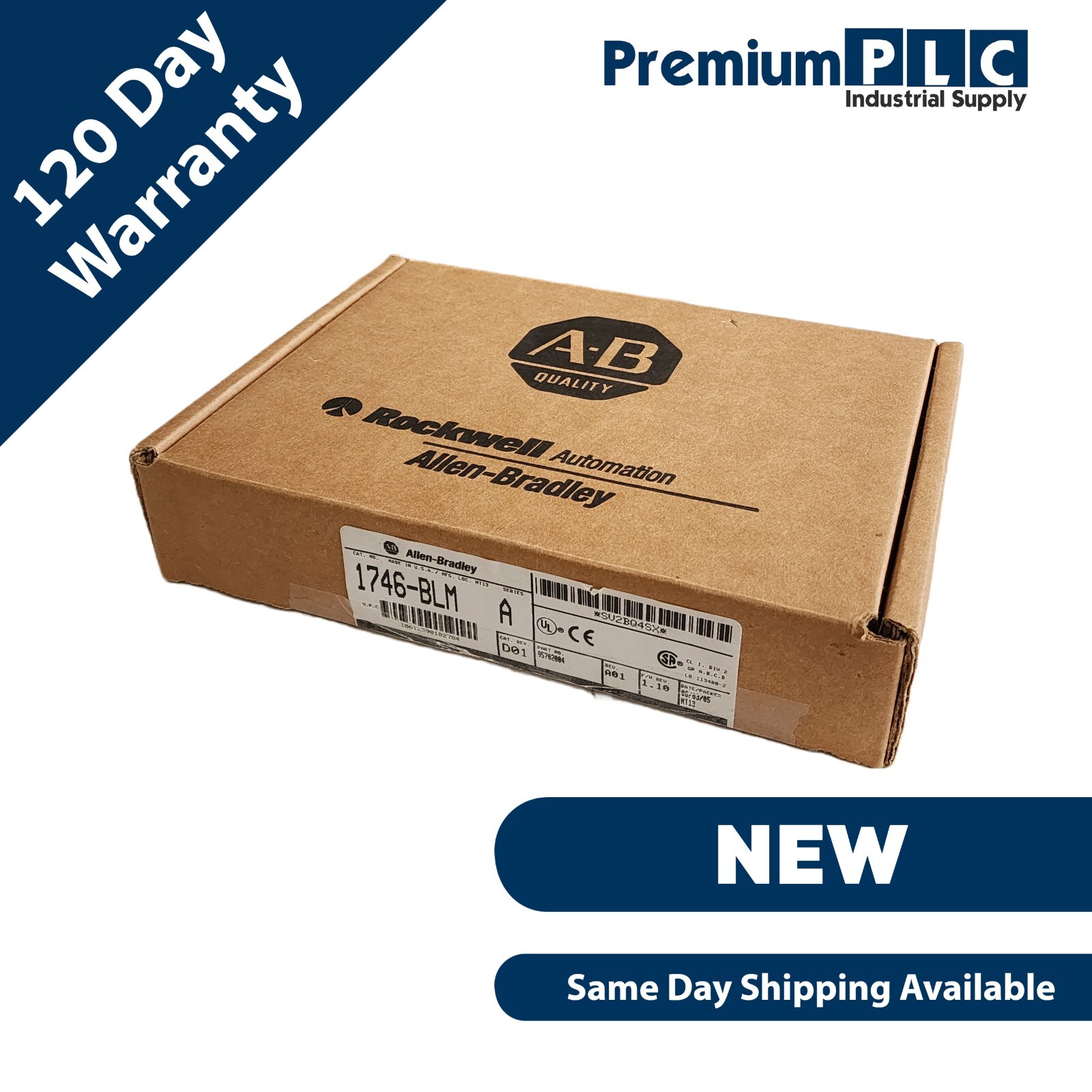 Used NEW ALLEN BRADLEY 1746-BLM /A BLOW MOLDING MODULE F/W REV 1.10 CAT REV. D01