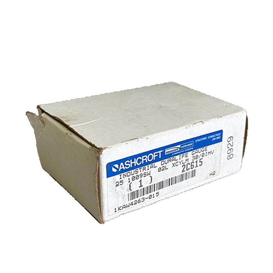 Used NEW ASHCROFT 2C615 INDUSTRIAL DURALIFE GAUGE 25 1009SW 02L XCYLM 30/0IMV