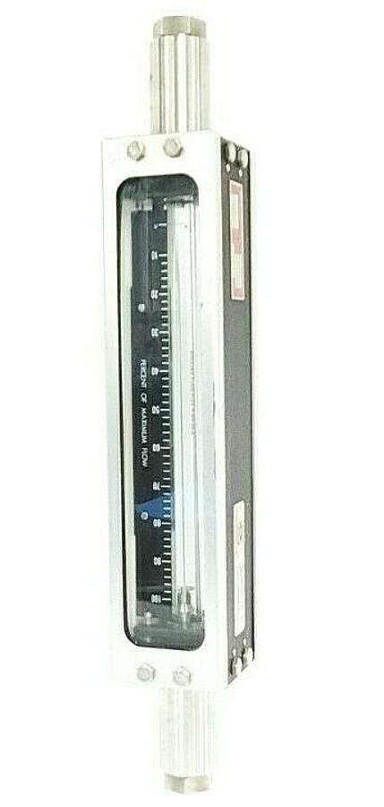 Used BROOKS INSTRUMENTS 1110-08H2B1A SLPM FLOW METER, 0-100% OF MAX FLOW, 111008H2B1A