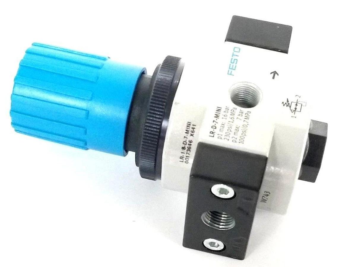 NIB FESTO ELECTRIC LR-1/8-D-7-MINI PRESSURE REGULATOR W/O GAUGE