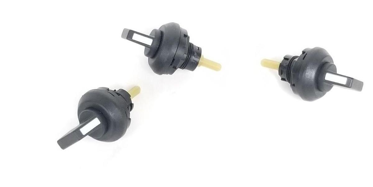 Used LOT OF 3 NEW GENERIC SELECTOR SWITCH KNOBS