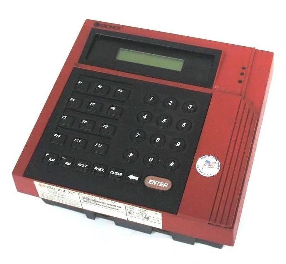 Used KRONOS 8600615-001 DIGITAL TIME CLOCK MODEL 460F 120 VAC, 60 HZ, 150 MA