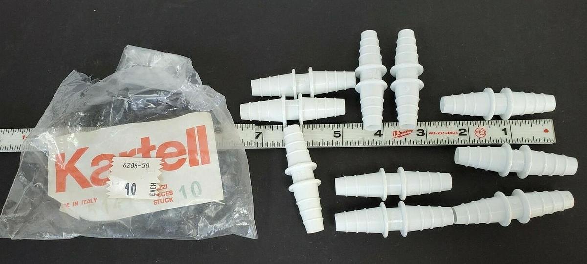 Used LOT OF 10 NEW KARTELLL 6288-50 CONNECTORS 628850