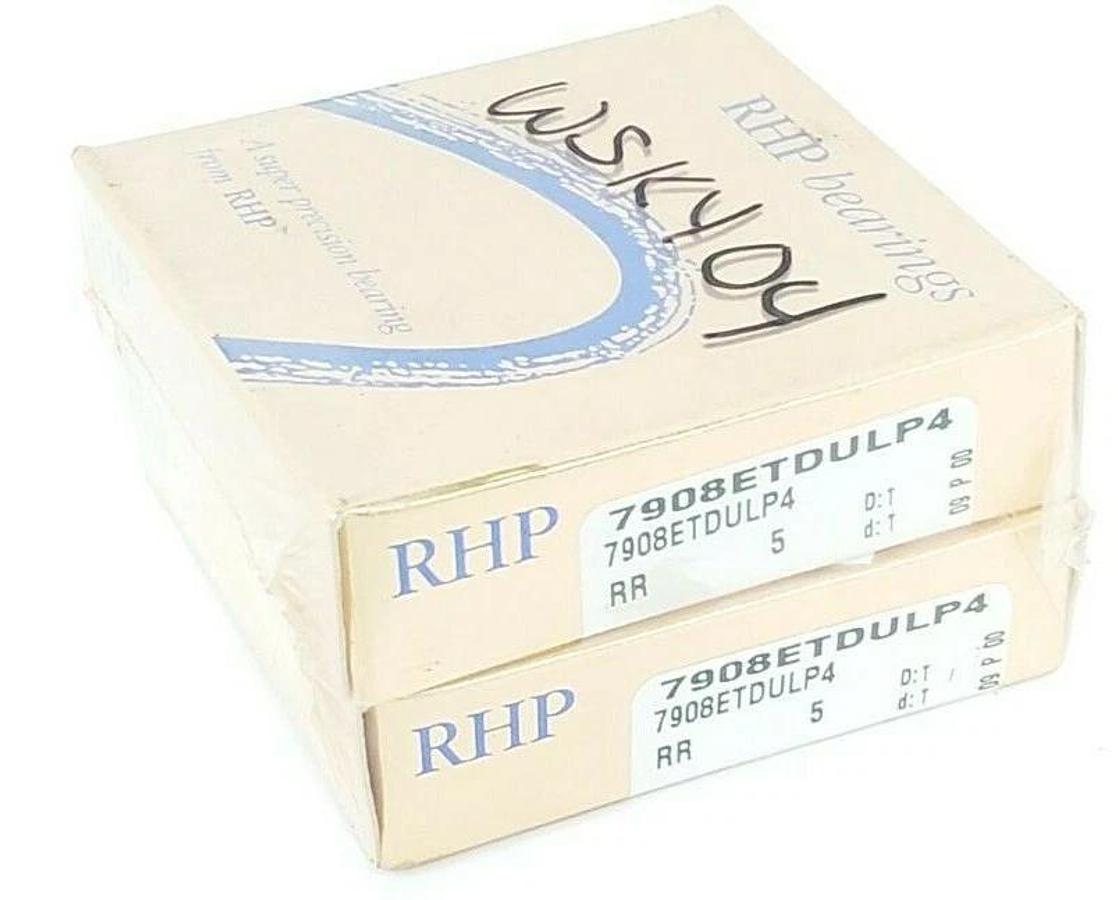 Used NEW SEALED SET OF RHP 7908ETDULP4 SUPER PRECISION BEARINGS