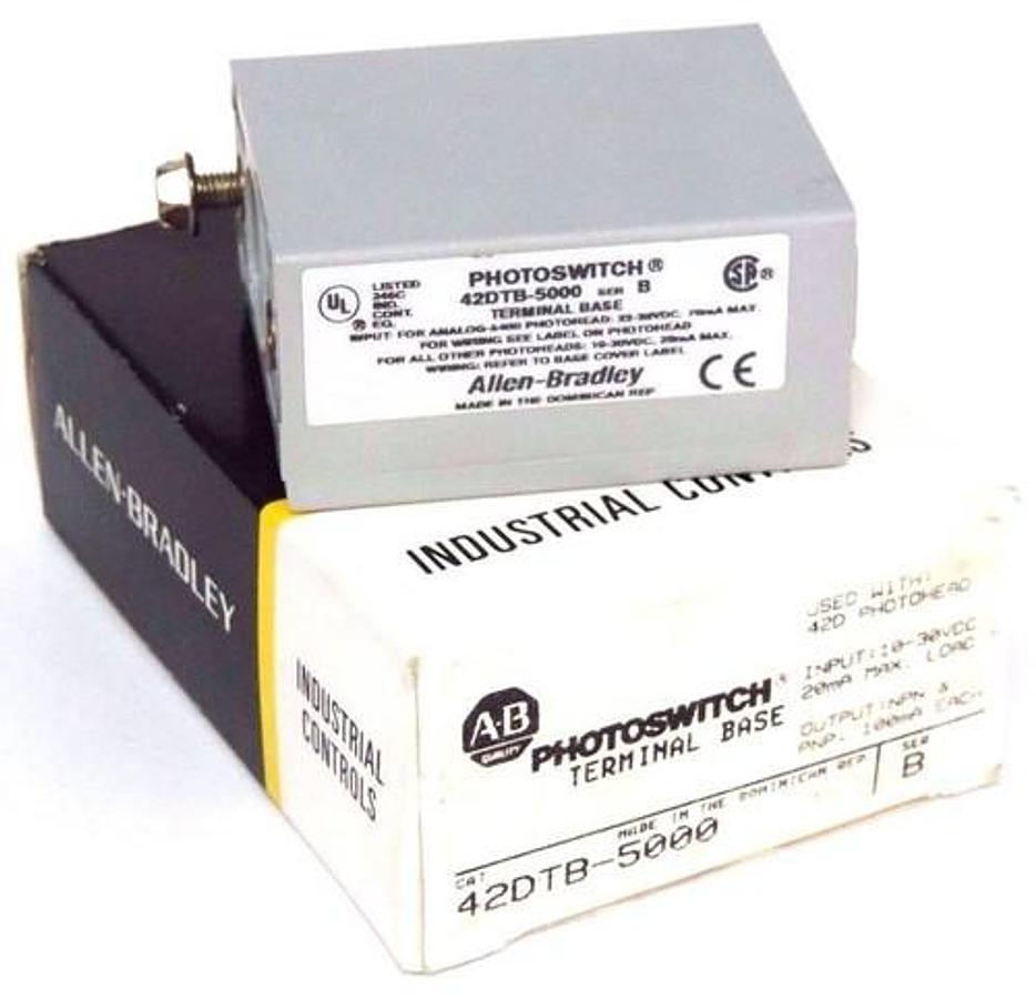 Used LOT OF 9 NIB ALLEN BRADLEY 42DTB-5000 TERMINAL BASES SER B 42DTB5000