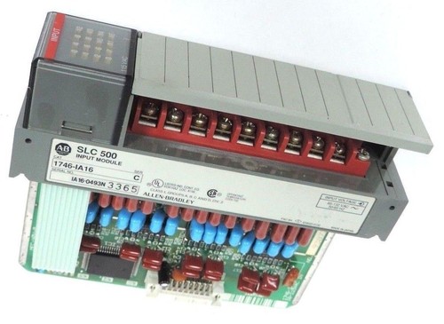 Used ALLEN BRADLEY SLC 500 1746-IA16 INPUT MODULE SER. C 85-132VAC 50/60HZ, 1746IA16