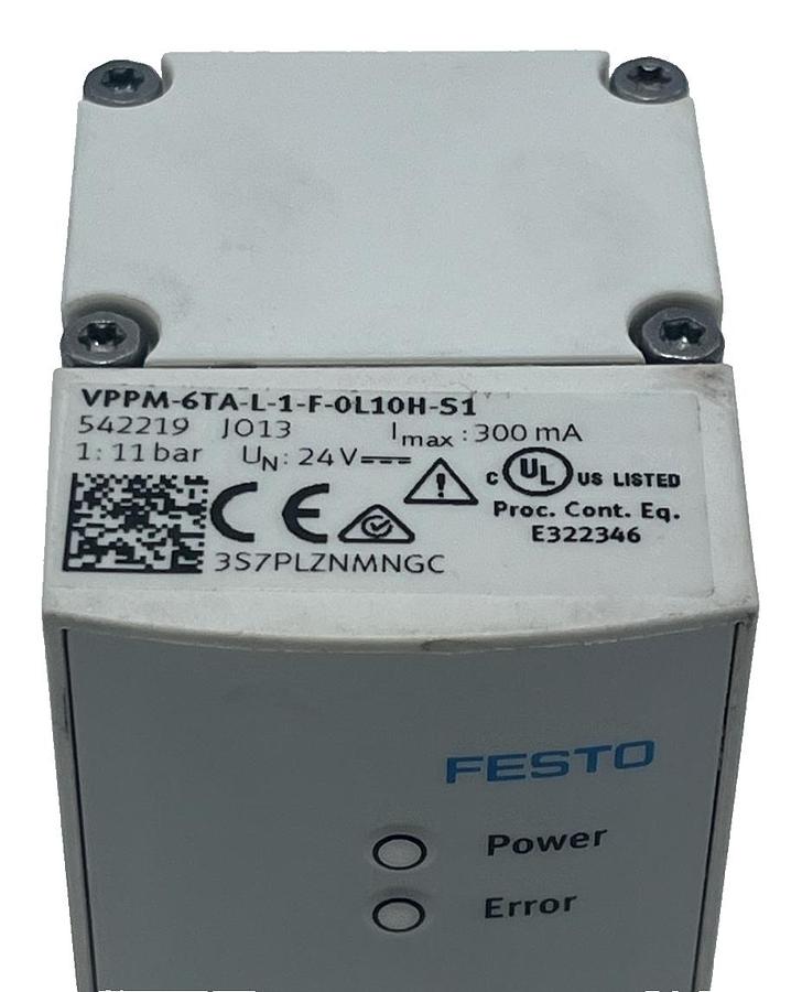 Used Festo VPPM-6TA-L-1-F-0L10H-S1 Proportional Pressure Regulator | 0-10 Bar LED