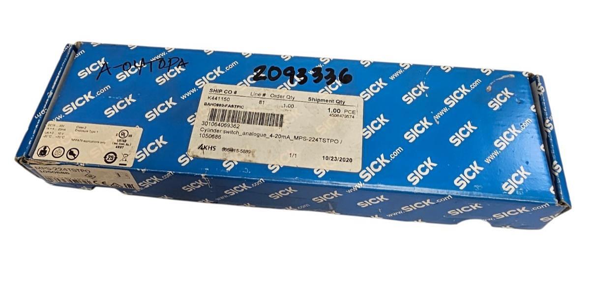 Used NIB SICK MPS-224TSTP0 POSITION SENSOR CYLINDER SWITCH MPS224TSTP0 (1050686)