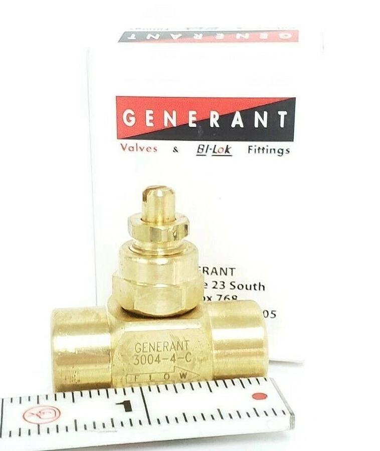 Used NIB GENERANT 3004-4-C NEEDLE VALVE 30044C