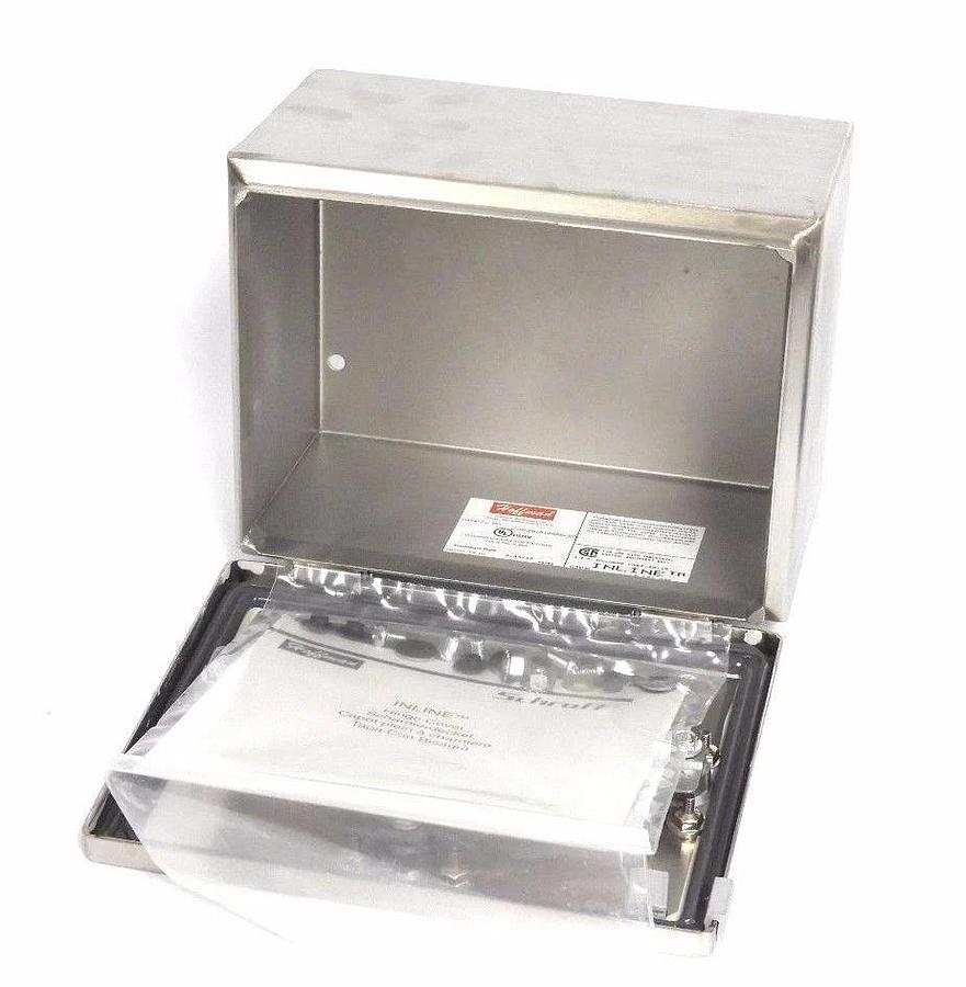 Used NIB HOFFMAN LHC201512SS ENCLOSURE STAINLESS STEEL 4X HINGED COVER LHC201512SS6