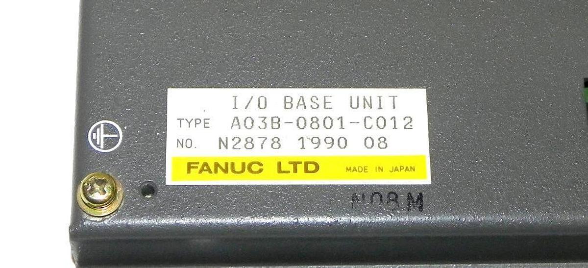 Used FANUC A03B-0801-C012 I/O BASE UNIT A03B0801C012