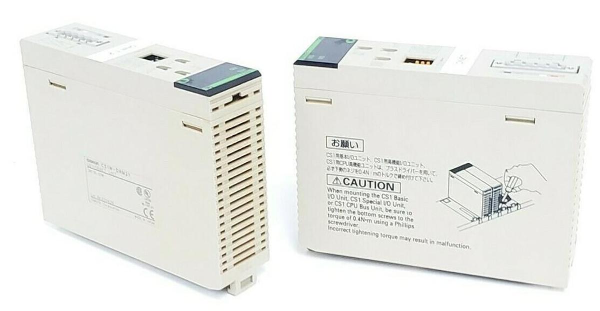 Used LOT OF 2 OMRON CS1W-DRM21 DEVICENET UNITS 24V DC, 0.5W, CS1WDRM21