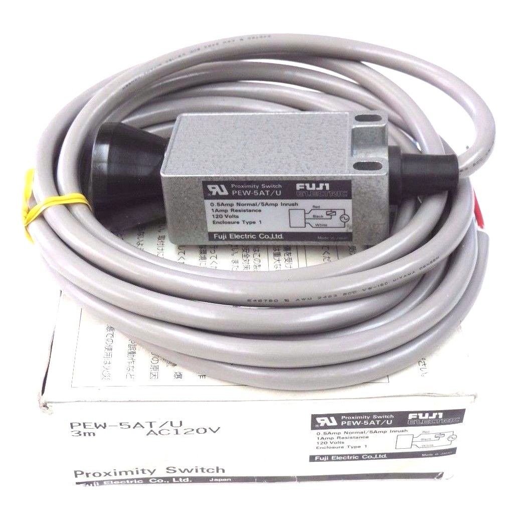 Used NIB FUJI PEW-5AT/U PROXIMITY SWITCH 120V, 1AMP, 3M, PEW5ATU