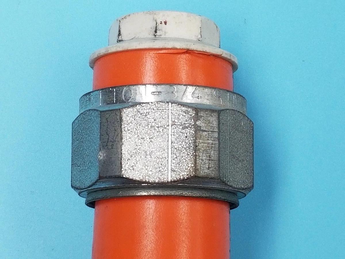 Used ELECTRIFLEX FNMC-A CONDUIT CSA-75 C, ~15" LENGTH, FNMCA W/ 3/4" STNM CONNECTORS