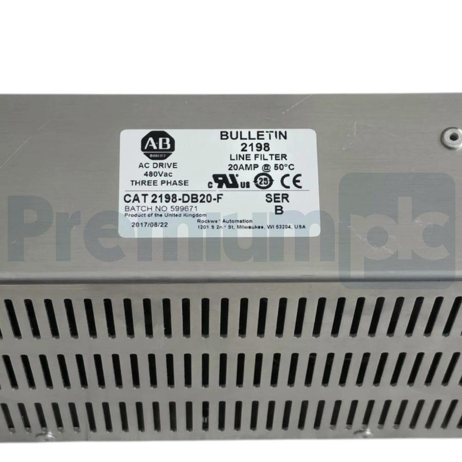 Used Allen-Bradley 2198-DB20-F /B Kinetix 5500 AC EMC Line Filter 20A 3-Ph 2198DB20F