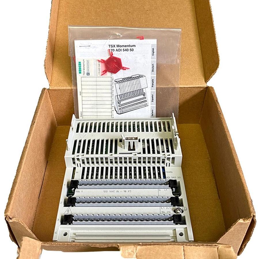Used NEW SCHNEIDER MODICON 170-ADI-540-50 / 170ADI54050 TSX Momentum I/O BASE 16-PT