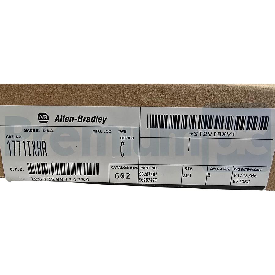ALLEN BRADLEY 1771-IXHR /C THERMOCOUPLE/Mv INPUT MODULE REV. G02 1771IXHR NSMP