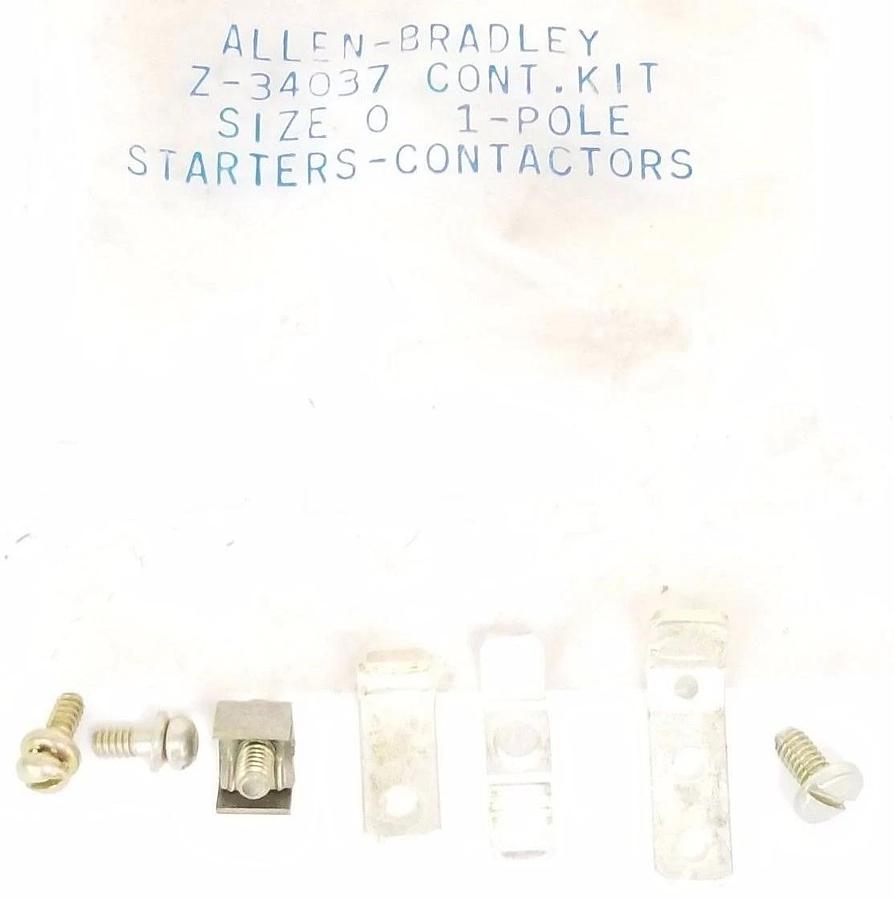 NEW ALLEN BRADLEY Z-34037 CONTACT KIT SINGLE POLE Z32037 (INCOMPLETE) SIZE 0