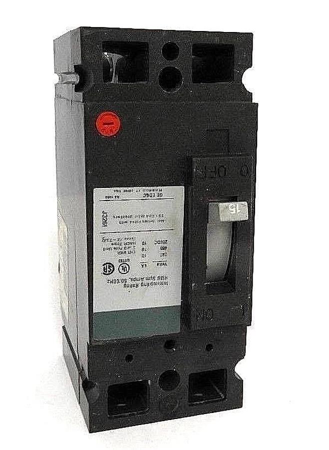 Used GENERAL ELECTRIC TEB122015 CIRCUIT BREAKER 15AMP 2POLE 240VAC