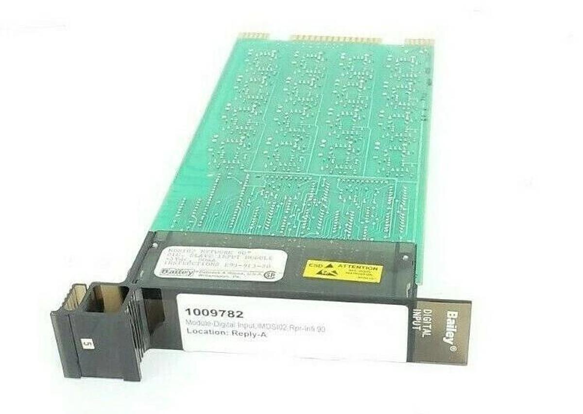Used BAILEY 6637607A1 INPUT MODULE DIGITAL SLAVE NETWORK 90 5VDC 80mA