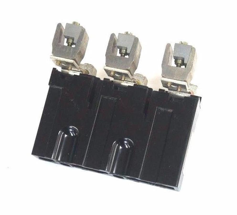Used ALLEN BRADLEY 1494V-FS100 SERIES B FUSE BLOCK 1494VFS100, 100A, 600V