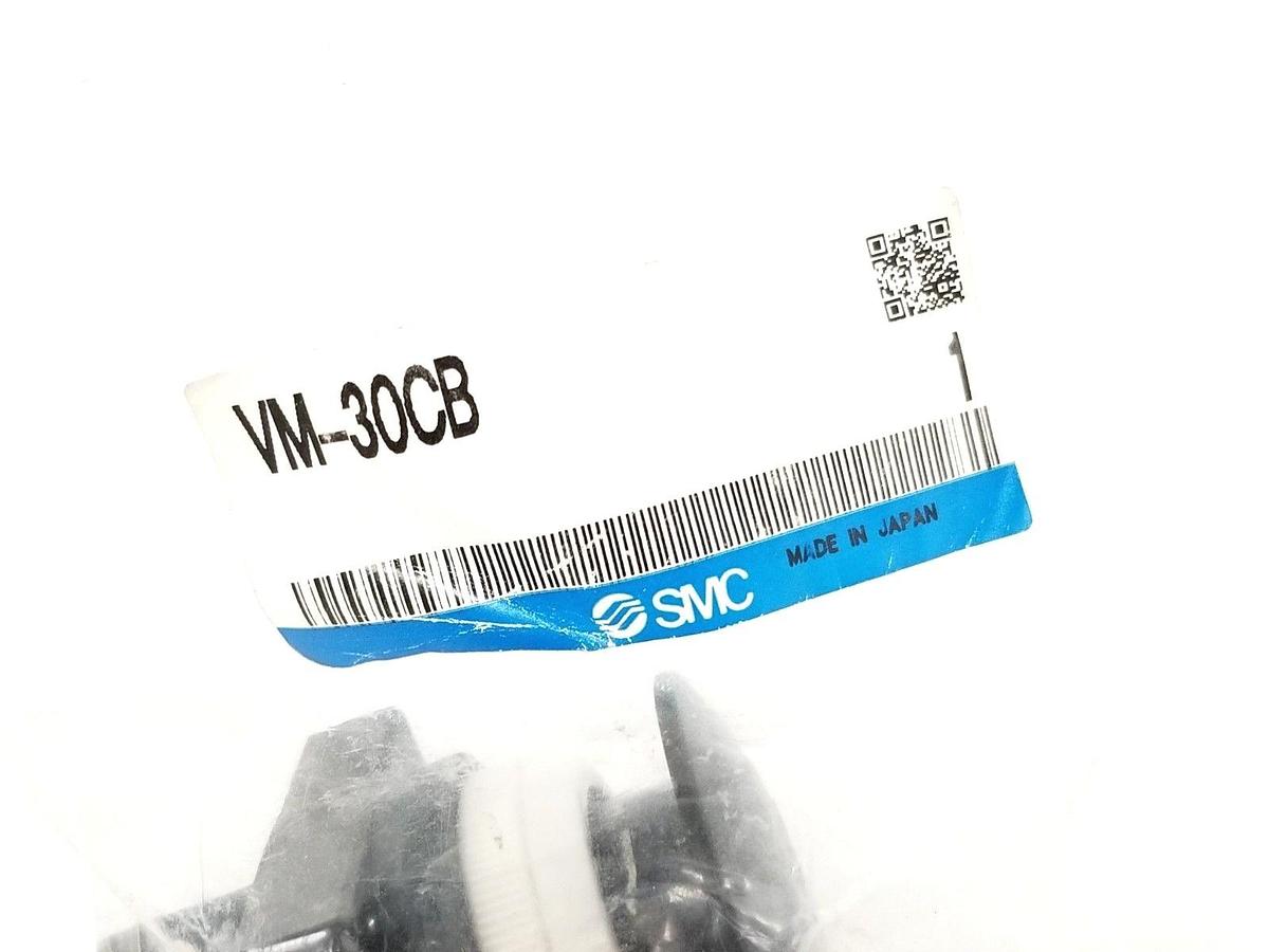 NEW IN BAG SMC VM-30CB PUSHBUTTON BLACK MUSHROOM VM30CB