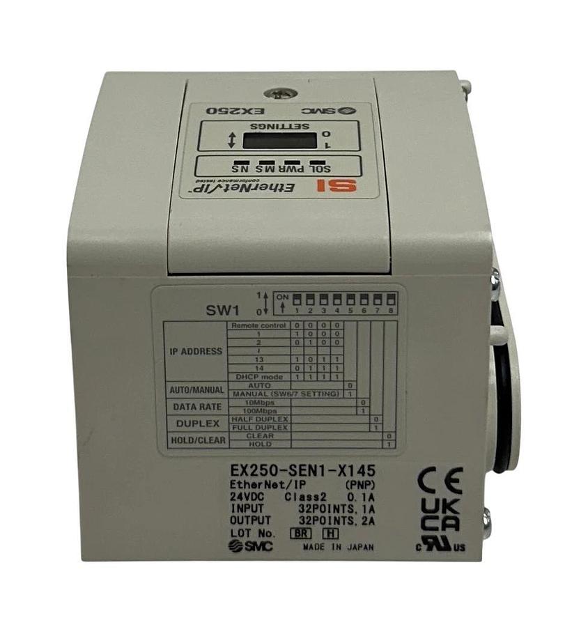 SMC EX250-SEN1-X145 / EX250SEN1X145 EtherNet/IP SERIAL INTERFACE UNIT NSMP