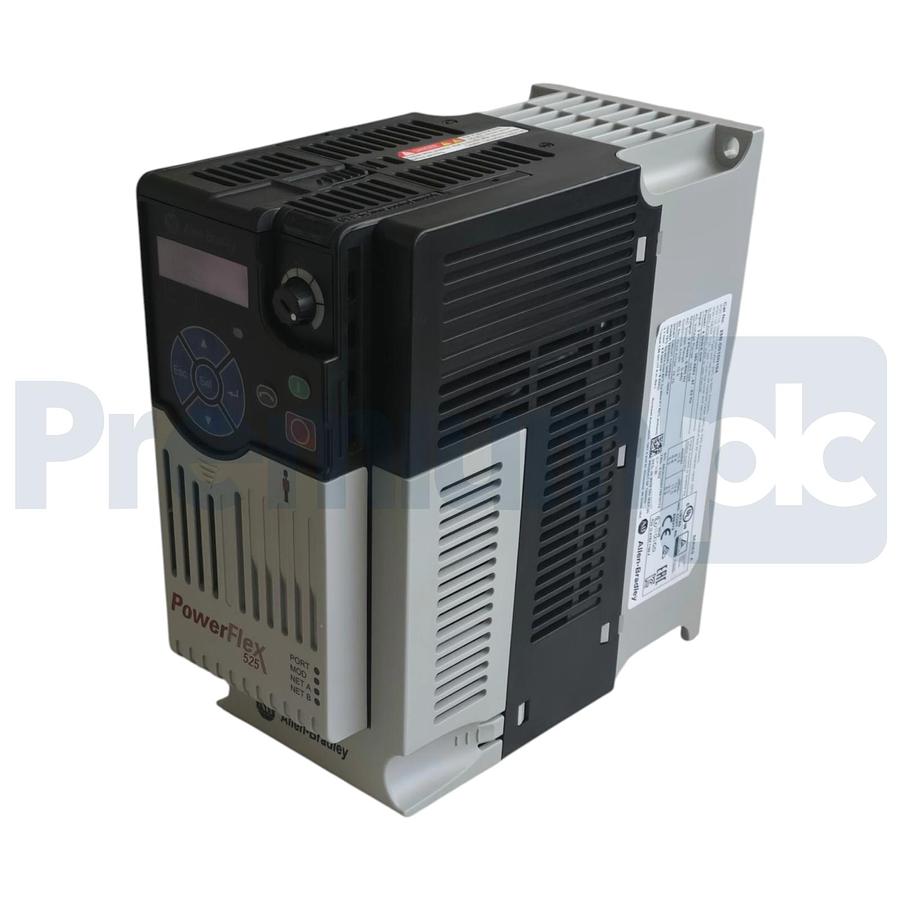 Used Surplus Allen Bradley 25B-D010N104 /A PowerFlex 525 AC VFD Drive 3Ph 480V 5HP