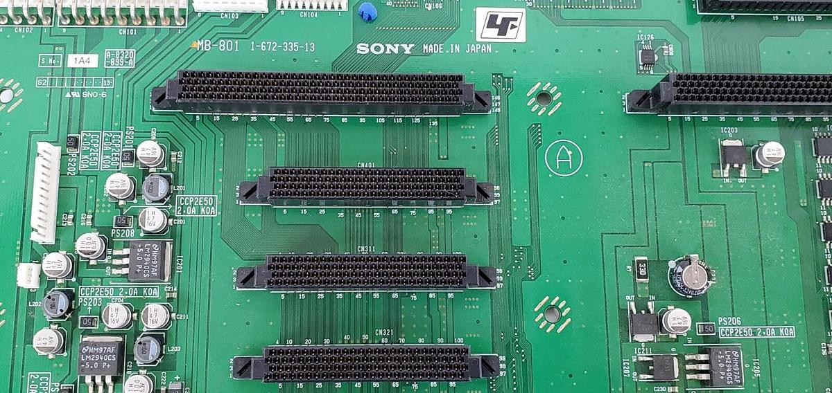 Used SONY MB-801 1-672-335-13 MOUNTED DIGITAL SURVEILLANCE CIRCUIT BOARD A-8320-899-A