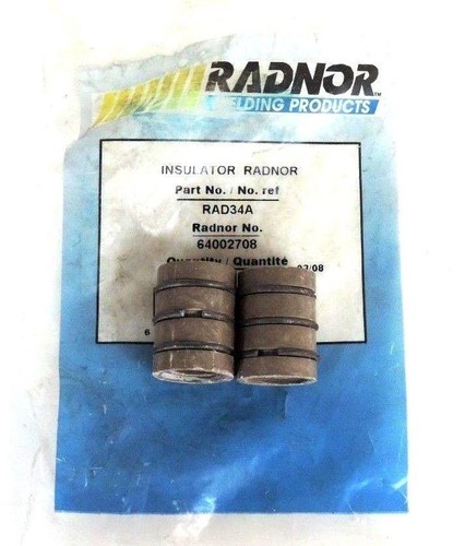 Used 2 NEW RADNOR 64002708 SLIP-ON INSULATORS RAD34A